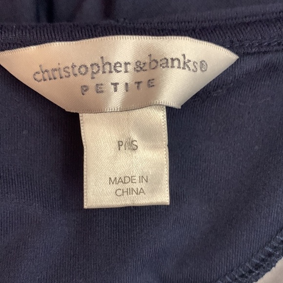 Christopher & Banks Oversized Hooded Striped Zip Up Jacket - Picture 9 of 11